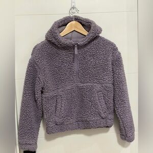 ⭐️Like New⭐️Mondetta: Girls Half-Zip Faux Fur Hooded Pullover (ptp approx 19in)
